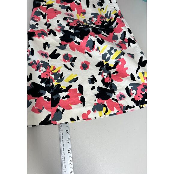 Lane Bryant Floral Print Flare Skirt Womens Size 28 Side Zip Office Event - Picture 5 of 7
